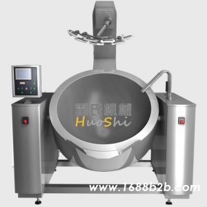 霍氏机械400L商业自动炒酱锅电加热行星搅拌锅
