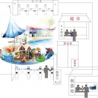 郑州二七区水上乐园一卡通 水上乐园智能检票通道闸 启点科技