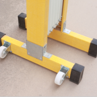 福建管式玻璃钢伸缩围栏配电站移动式绝缘护栏可定制